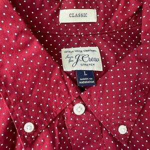 Jcrew button down polka dot - classic fit - never worn
